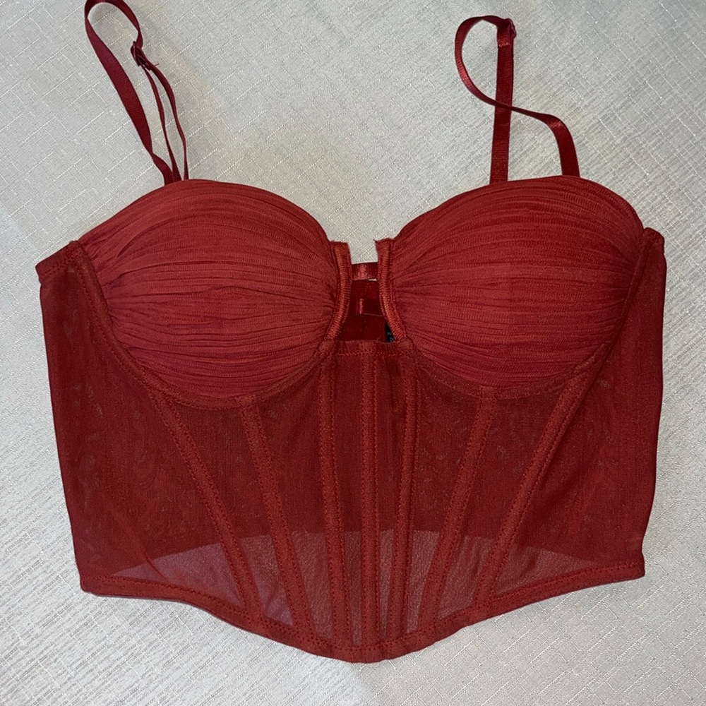 Red Bustier Top